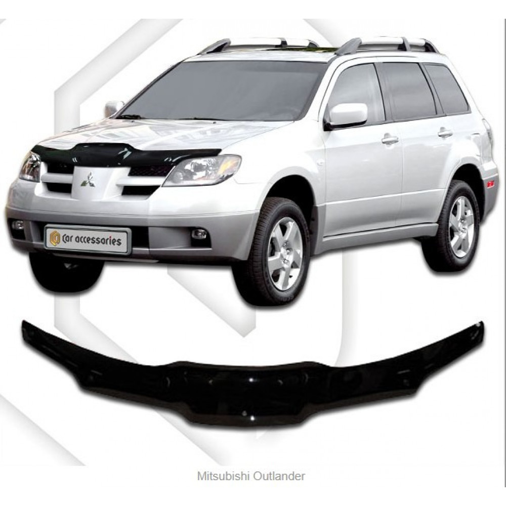 Kapota deflektors melnais MITSUBISHI OUTLANDER (2001-2007) SCOUTT