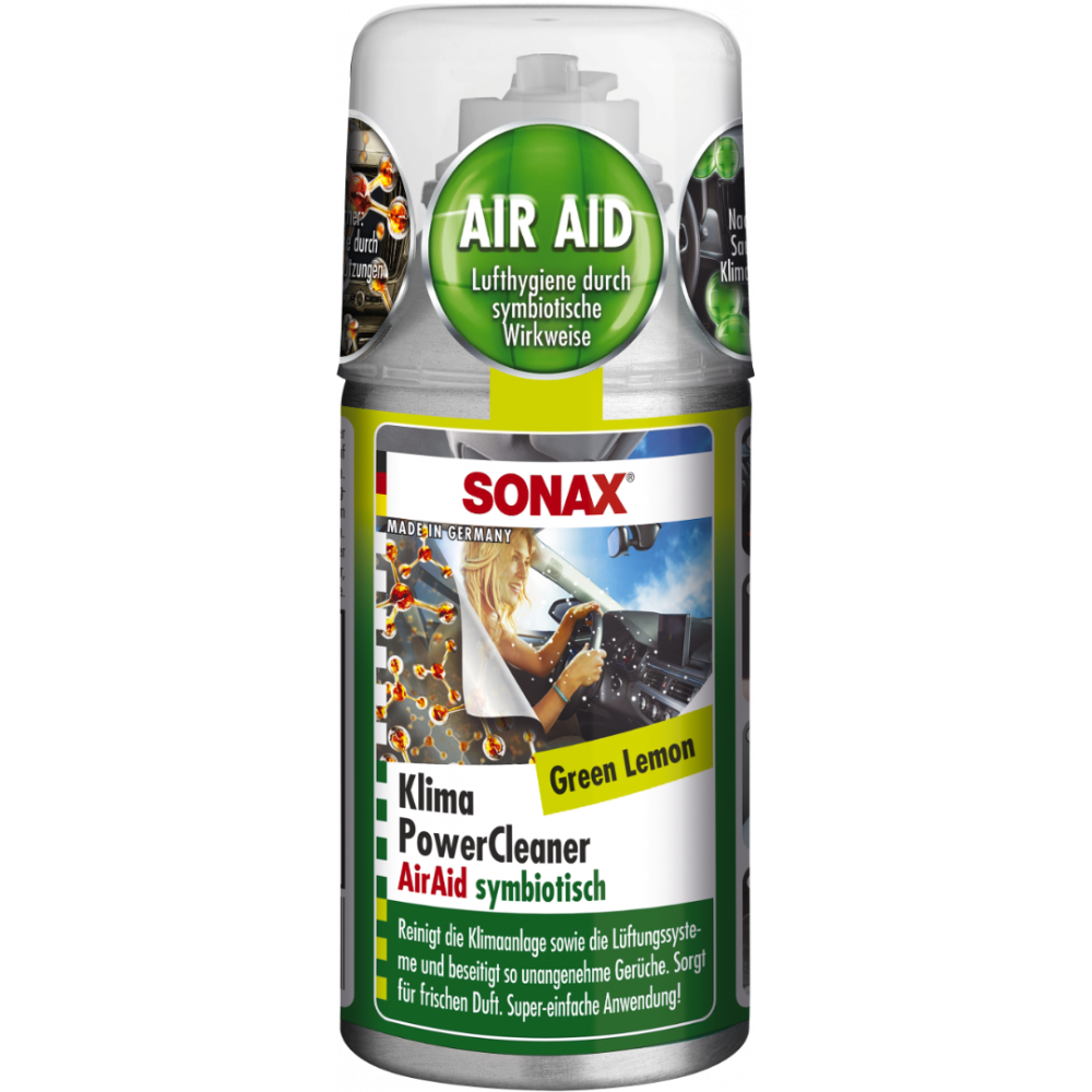 SONAX Car A/C Cleaner Green Lemon 100ml 323400 SONAX Car A/C Cleaner Green Lemon 100ml 323400