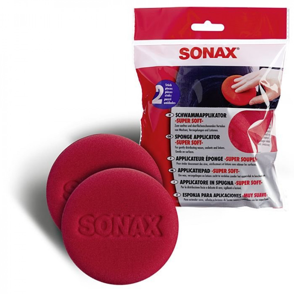 SONAX Aplikatora sūklis īpaši mīksts (2gab.) 417141 SONAX Aplikatora sūklis īpaši mīksts (2gab.) 417141