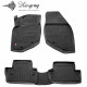 CAR RUBBER FLOOR MATS BLACK VOLVO V70 (2000-2007) 3D STINGRAY