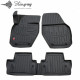 CAR RUBBER FLOOR MATS BLACK VOLVO S60 II (2010-2018) 3D STINGRAY