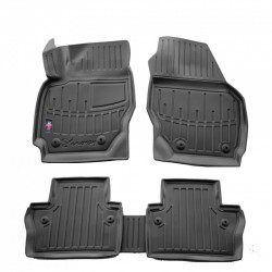 CAR RUBBER FLOOR MATS BLACK VOLVO XC70 (2007-2016) 3D STINGRAY