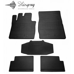 CAR RUBBER FLOOR MATS BLACK G-class W461  (1992-2013)  STINGRAY