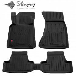 CAR RUBBER FLOOR MATS BLACK AUDI Q5 (2008-2016) 3D STINGRAY