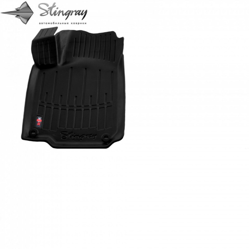 GUMINIS VAIRUOTOJO KILIMĖLIS JUODAS VOLKSWAGEN GOLF VI (2008-2012) 3D STINGRAY