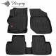 CAR RUBBER FLOOR MATS BLACK CITROEN C-ELYSEE (2012-...) 3D STINGRAY