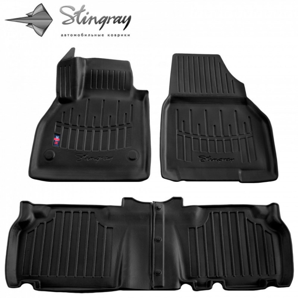 KUMIMATTOSARJA MUSTA RENAULT KANGOO II (2008-2020) 3D STINGRAY