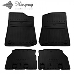 CAR RUBBER FLOOR MATS BLACK JEEP WRANGLER (5 d.) (2018-...) STINGRAY