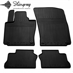 CAR RUBBER FLOOR MATS BLACK PORSCHE PANAMERA (2009-2016) STINGRAY