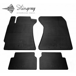 CAR RUBBER FLOOR MATS BLACK SUBARU FORESTER II (2002-2008) STINGRAY