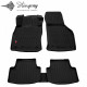 CAR RUBBER FLOOR MATS BLACK SKODA OCTAVIA IV (2020-...) 3D STINGRAY