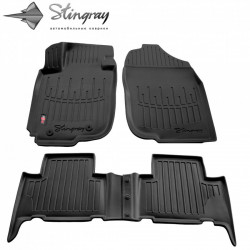 АВТОКОВРИКИ РЕЗИНОВЫЕ ЧЕРНЫЕ TOYOTA RAV 4 (2006-2012) 3D STINGRAY