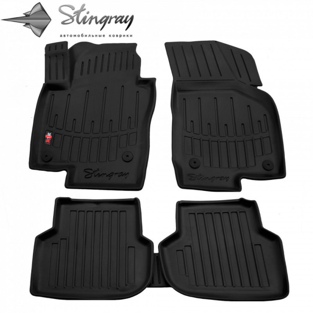 KUMIMATTOSARJA MUSTA VOLKSWAGEN JETTA (2010-2018) 3D STINGRAY