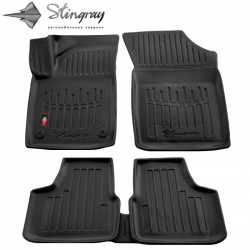 АВТОКОВРИКИ РЕЗИНОВЫЕ ЧЕРНЫЕ SKODA CITIGO (2012-...) 3D STINGRAY 