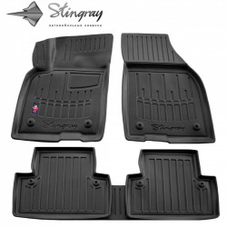 АВТОКОВРИКИ РЕЗИНОВЫЕ ЧЕРНЫЕ VOLVO V50/S40 II (2004-2012) 3D STINGRAY