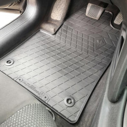 CAR RUBBER FLOOR MATS BLACK VOLKSWAGEN ID.4 (2020-...) STINGRAY