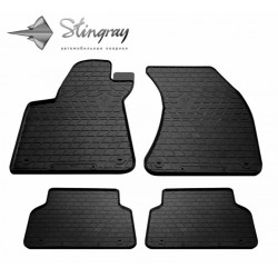 CAR RUBBER FLOOR MATS BLACK AUDI A8 (D4) (2010-2017)  STINGRAY