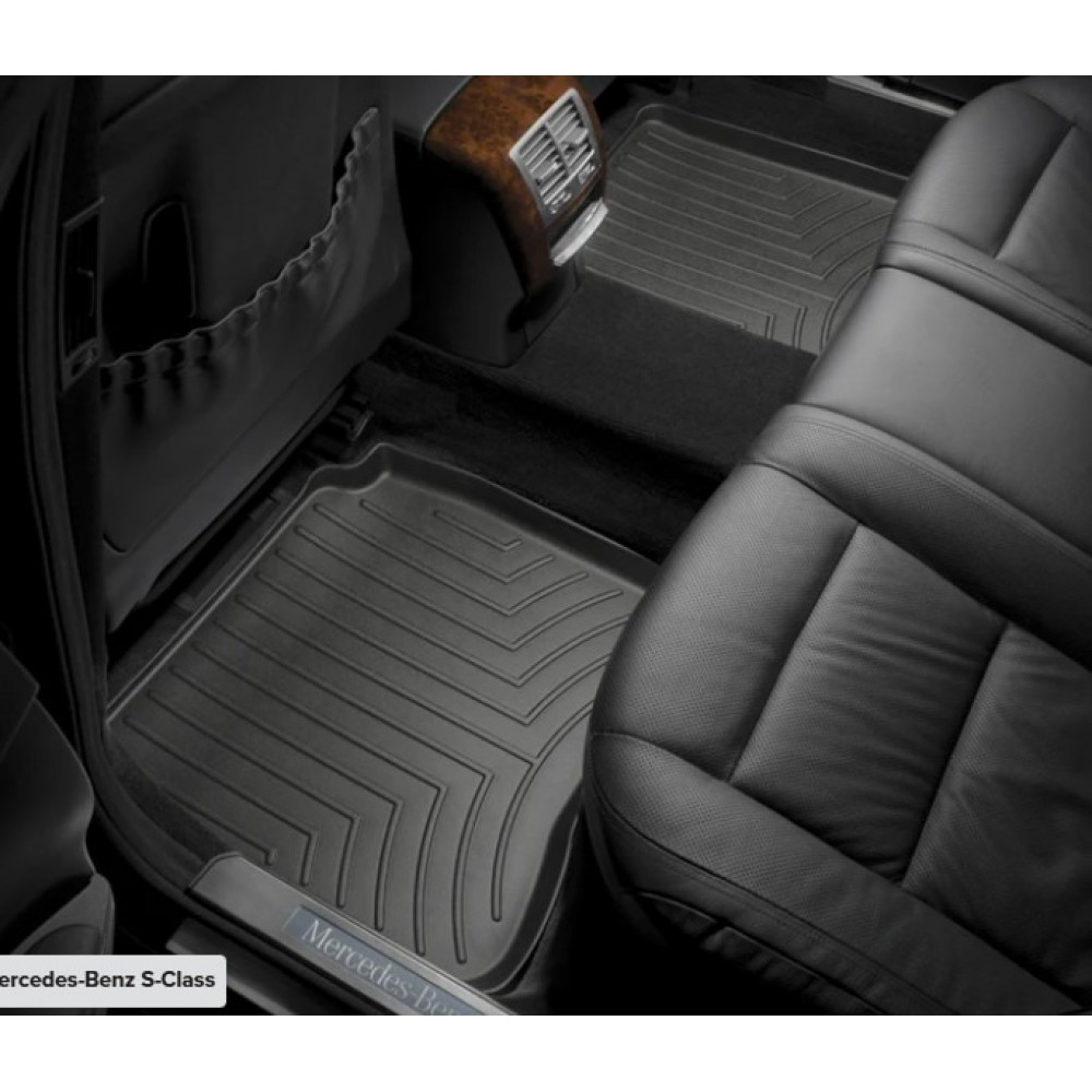 Guminiai kilimėliai juodi WEATHERTECH MB S-class W221 Long (2006-2013) FLOORLINER