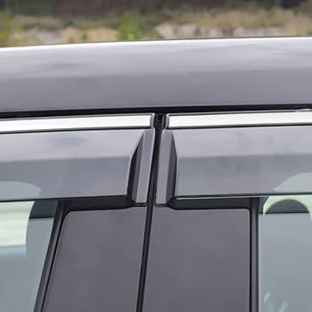 WINDOW DEFLECTORS WITH CHROME MOLDING VOLVO XC60 II (2017-…)