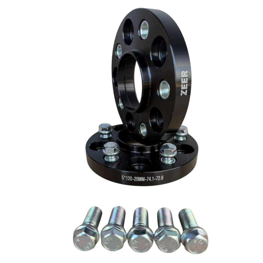Levikepalat/Spacerit 20mm 5x120 74.1/72.6 M14x1.25 (1 kpl.) ZEER Levikepalat/Spacerit 20mm 5x120 74.1/72.6 M14x1.25 (1 kpl.) ZEER