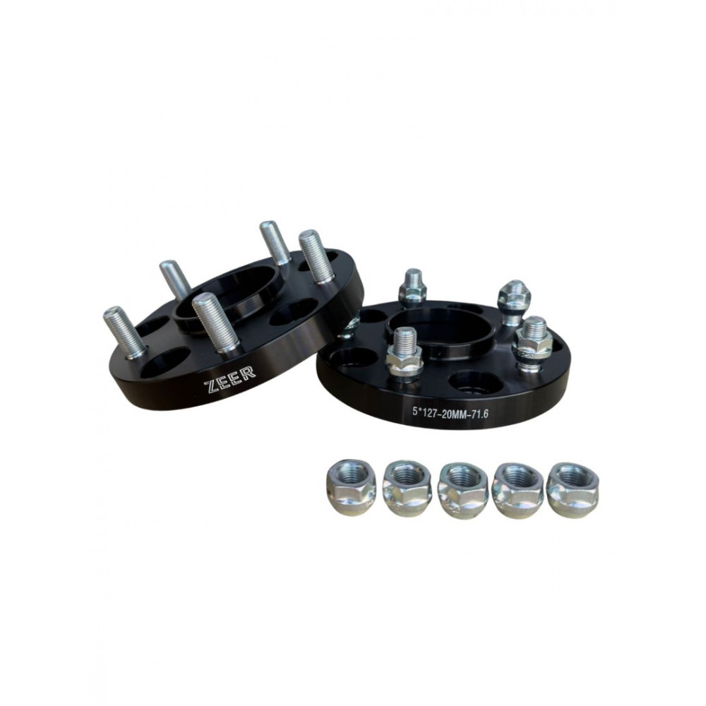 Levikepalat/Spacerit nastoilla 20mm 5x127 71.6 /71.6 1/2 (1 kpl.) ZEER Levikepalat/Spacerit nastoilla 20mm 5x127 71.6 /71.6 1/2 (1 kpl.) ZEER