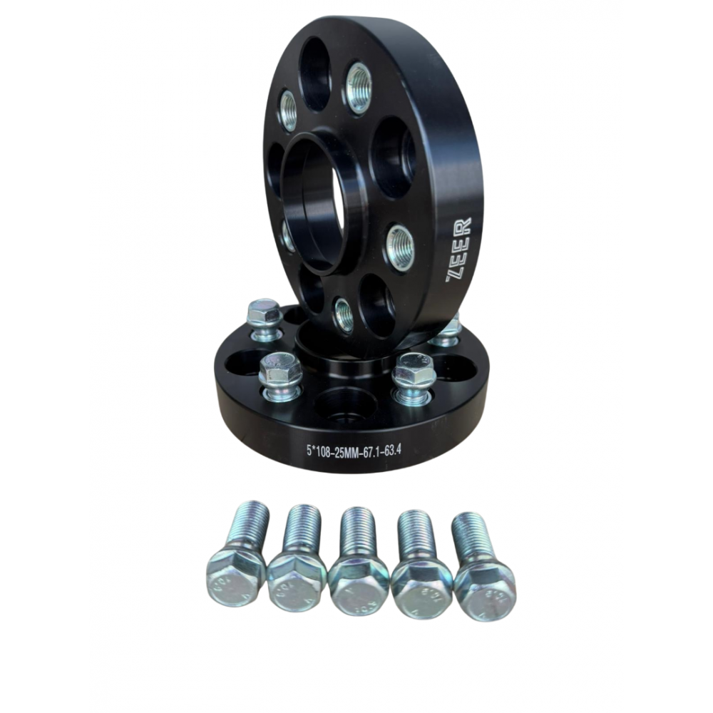 Ratų išnešimo (adapteris) platintojai 25mm 5x108 67.1/63.4 M14x1.5 (1 vnt.) ZEER