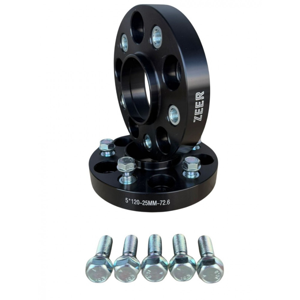 Levikepalat/Spacerit 25mm 5x120 72.6/72.6 M12x1.5 (1 kpl.) ZEER Levikepalat/Spacerit 25mm 5x120 72.6/72.6 M12x1.5 (1 kpl.) ZEER