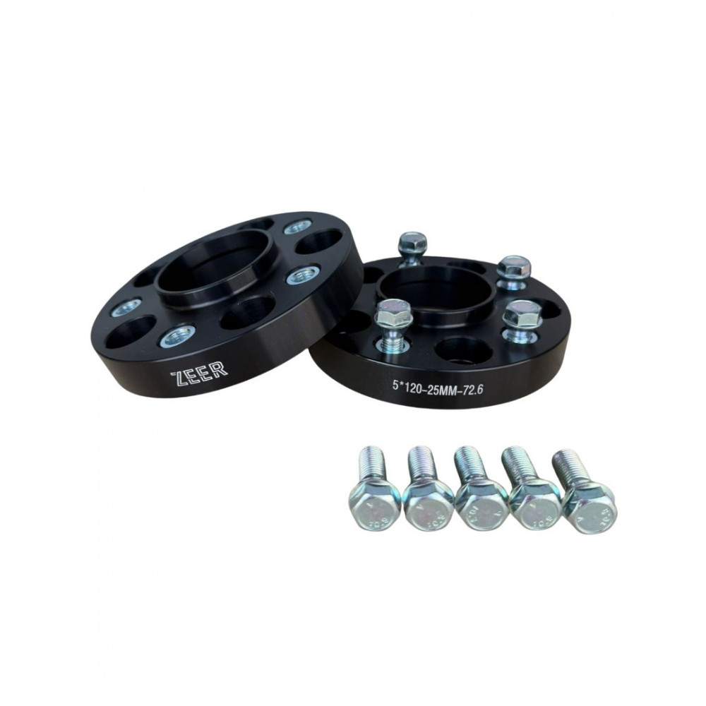 Levikepalat/Spacerit 25mm 5x120 72.6/72.6 M12x1.5 (1 kpl.) ZEER Levikepalat/Spacerit 25mm 5x120 72.6/72.6 M12x1.5 (1 kpl.) ZEER