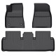 Auto kummimatid mustad TESLA Model 3 Facelift (2024-...) ZEER FLOOR LINER