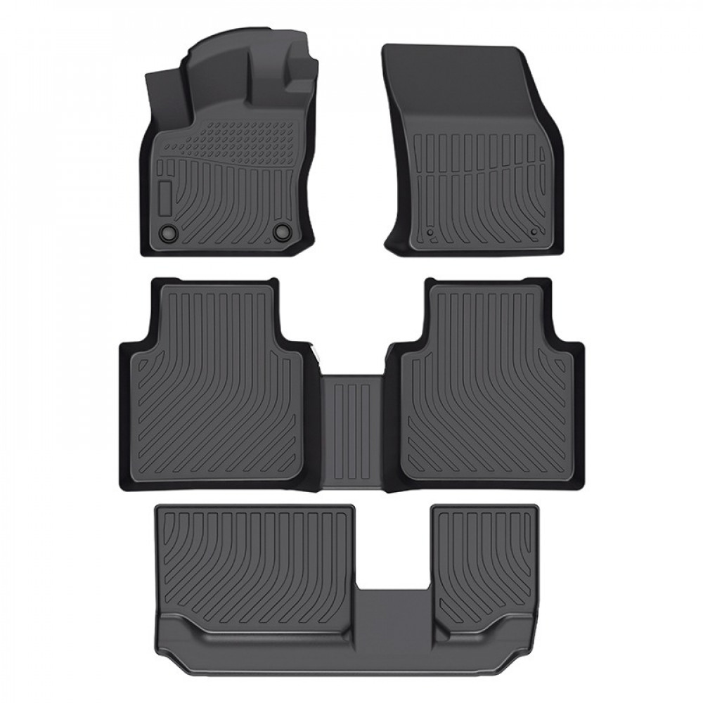 Auto kummimatid mustad SKODA KODIAQ (3 rida)(2017-2024) ZEER FLOOR LINER