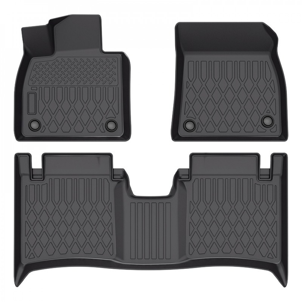 Kumimattosarja musta ZEEKR 001 (2001-2024) ZEER FLOOR LINER