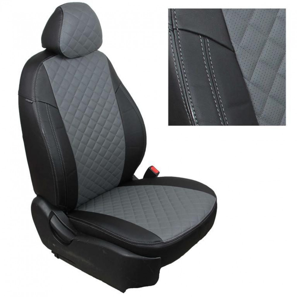 Modeļu auto sēdekļu pārvalki *ARIGON ECO-LEATHER ROMB* CITROEN C4 (5d.)(2004-2010)