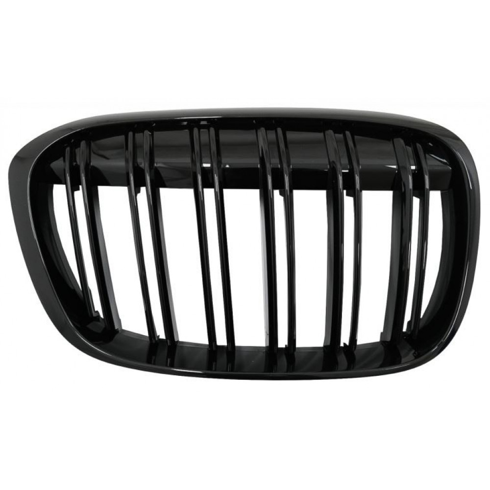 Front grills black gloss BMW X1 F48 DOUBLE STRIPE PIANO BLACK (2015-2019) 40404