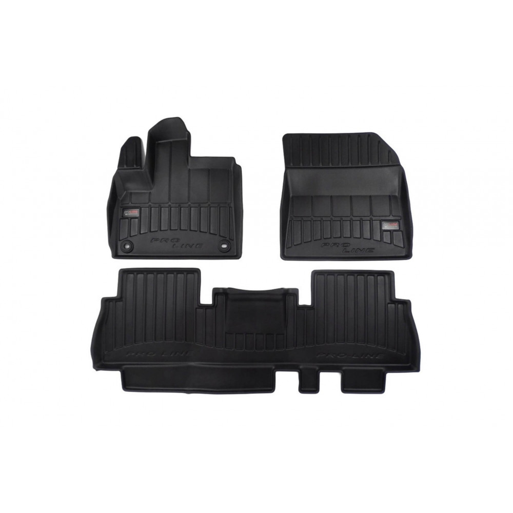 Car rubber floor mats black CITROEN BERLINGO III (2018-...) 3D FROGUM