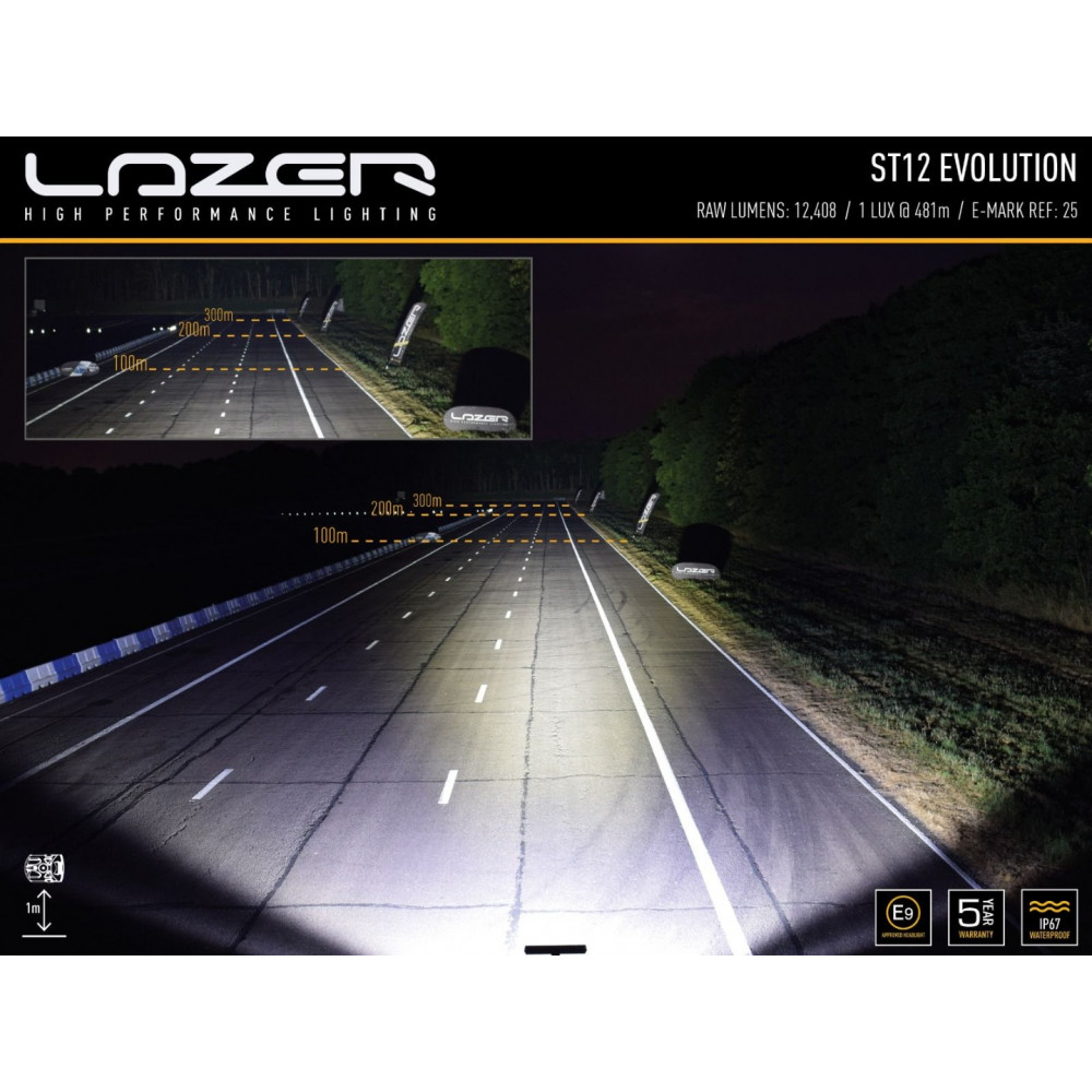 LED lukturis LAZER ST12 EVOLUTION (0012-EVO-B)