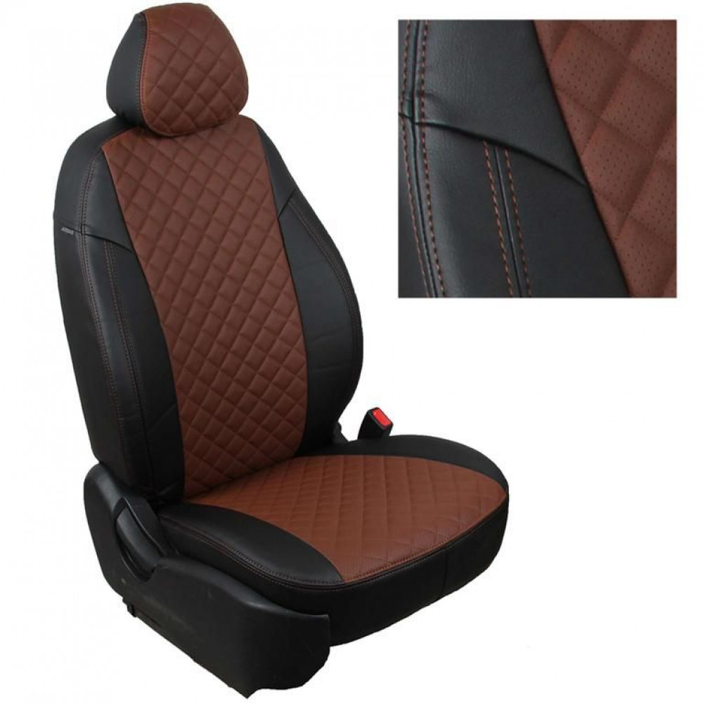 Modeļu auto sēdekļu pārvalki *ARIGON ECO-LEATHER ROMB* HONDA ACCORD Sedan (2003-2008)