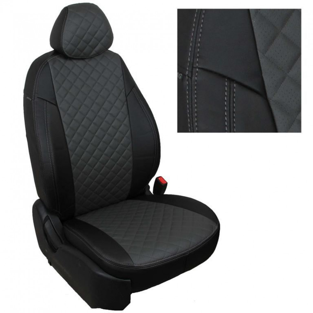 Modeļu auto sēdekļu pārvalki *ARIGON ECO-LEATHER ROMB* PEUGEOT TRAVELLER (8s.)(2016-...)