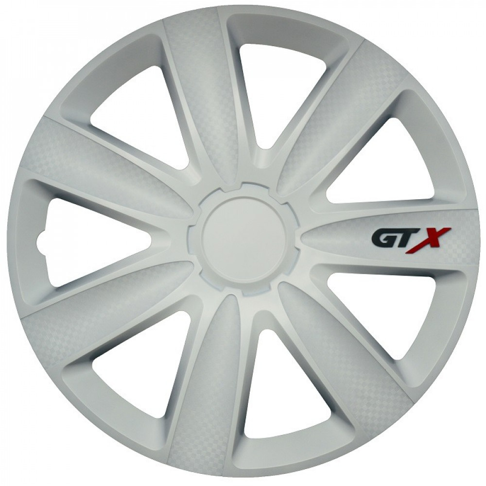 Декоративные колпаки R15 *GTX CARBON WHITE* (4 шт.)