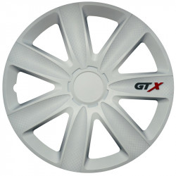 Wheel covers R14 *GTX CARBON WHITE* (4 pcs.)