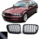 Priekšējās restes melnās glancētās BMW 3 E46 Double Stripe (1998-2001) 40213