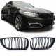 Priekšējās restes melnās glancētās BMW 3 GT F34 Double Stripe (2013-...) 40383