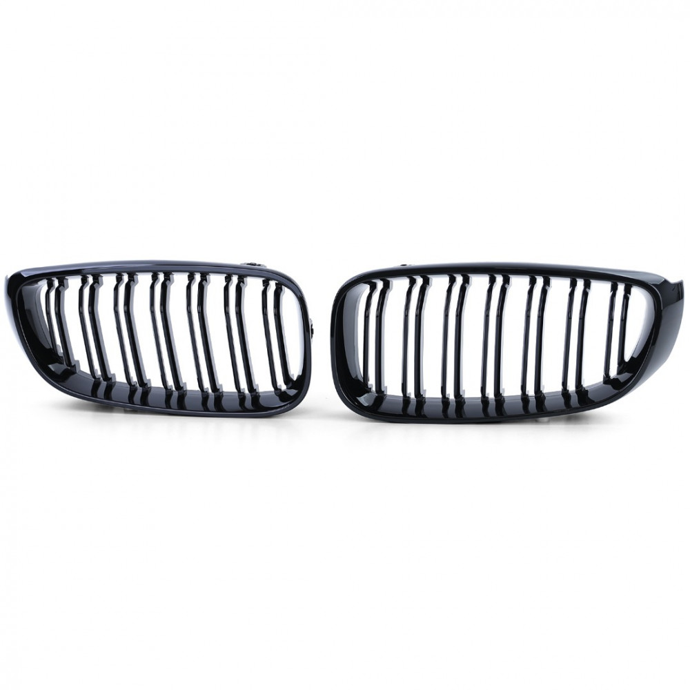 Priekšējās restes melnās glancētās BMW 3 GT F34 Double Stripe (2013-...) 40383