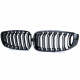 Priekšējās restes melnās glancētās BMW 3 GT F34 Double Stripe (2013-...) 40383