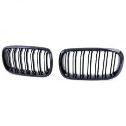 Front grills black gloss BMW X5/X6 F15/F16 Double Stripe Black Gloss (2014-2019)