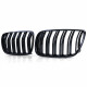 Priekšējās restes melnās glancētās BMW X3 E83 Facelift Double Stripe (2006-2010) 40411