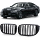 Priekšējās restes melnās glancētās BMW 7 G11/G12 Double Stripe Black Gloss (2015-2019) 40810