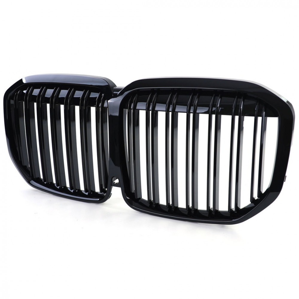 Front grills BMW X7 G07 Double Stripe Black Gloss (2018-...) 40818