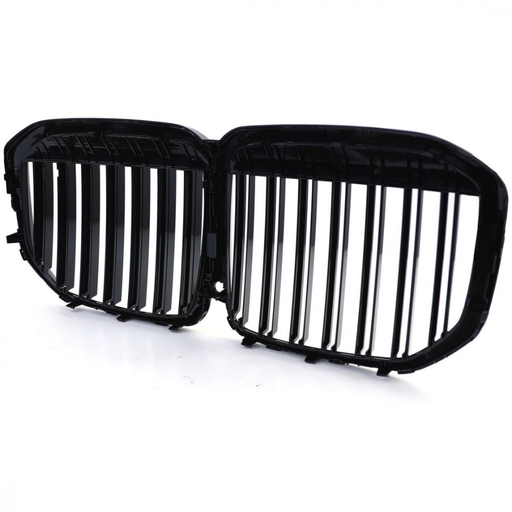 Front grills BMW X7 G07 Double Stripe Black Gloss (2018-...) 40818