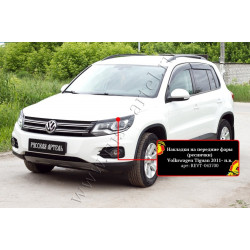 НАКЛАДКИ НА ПЕРЕДНИЕ ФАРЫ VW TIGUAN I FACELIFT (2012-2016) REVT043700 