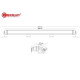 LED tālās gaismas lukturis C-Bright Challenger Slim Curve 1-92546